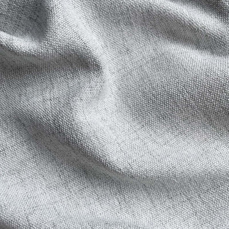 Oindec Faux Linen Kitchen Curtains 24 Inch Length Cafe Curtain Tiers for Living Room Basement Bathroom Windows Country Rustic Small Short Curtains, Set of 2, Grey - Image 5